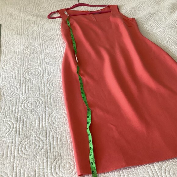 Céline CELINE Sleeveless Sheath Dress PENCIL DRESS Size M Coral - Picture 8 of 11